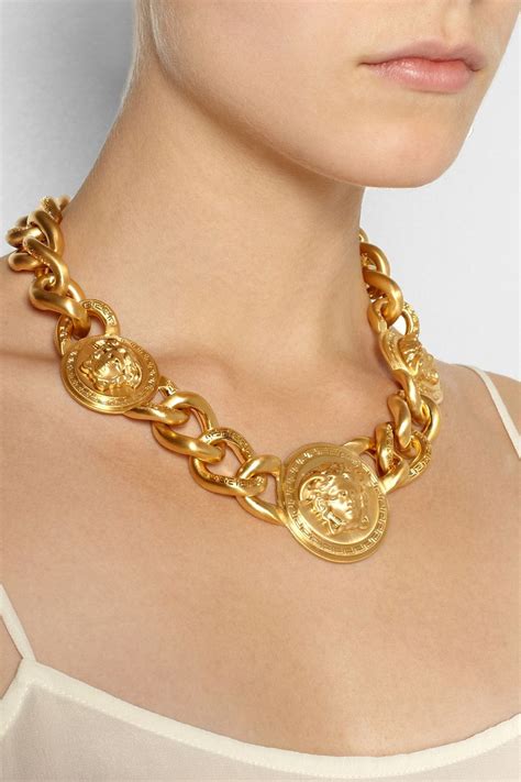 fake versace gold chain|custom solid gold versace necklace.